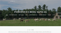 Desktop Screenshot of pohopococreekalpacas.com