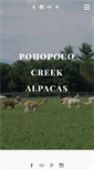 Mobile Screenshot of pohopococreekalpacas.com